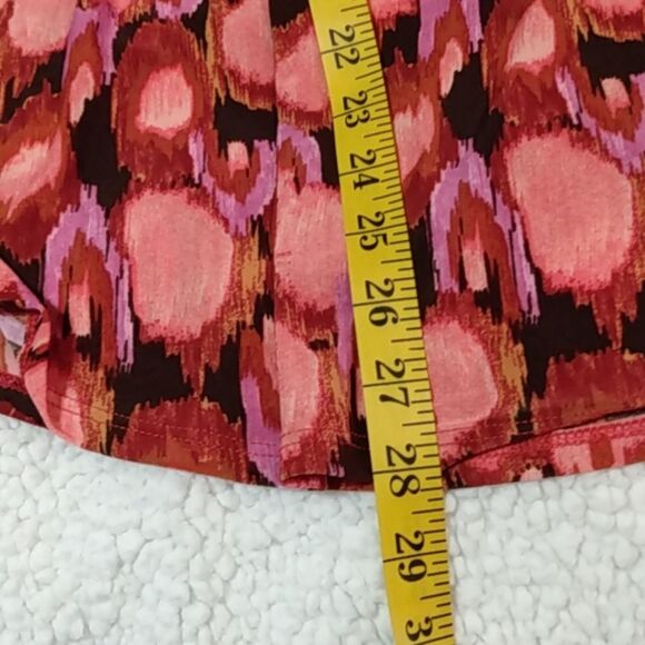 Ava & Grace Orange and Brown Sleeveless Top W/ Chest Pockets - Picture 10 of 13